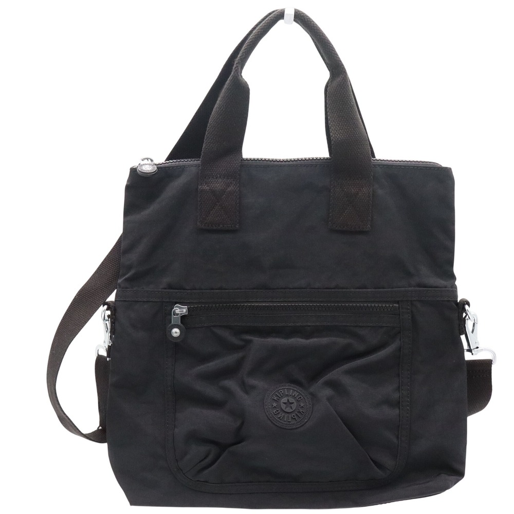 Kipling Asseni Mini Tote Bag Black Noir Nylon Crossbody Handbag